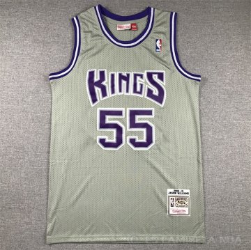 Camiseta Jason Williams #55 Sacramento Kings Mitchell & Ness 2000-01 Gris