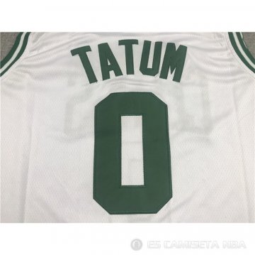 Camiseta Jayson Tatum NO 0 Boston Celtics Association 2021-22 Blanco