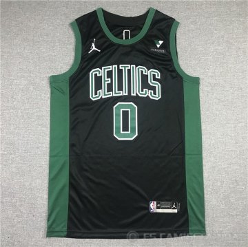 Camiseta Jayson Tatum NO 0 Boston Celtics Statement 2021-22 Negro