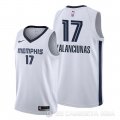 Camiseta Jonas Valanciunas #17 Memphis Grizzlies Association Blanco