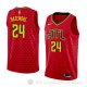 Camiseta Kent Bazemore #24 Atlanta Hawks Statement 2018 Rojo