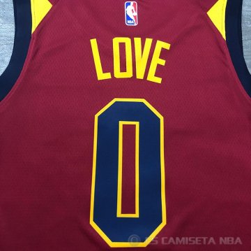 Camiseta Kevin Love NO 0 Cleveland Cavaliers Icon 2018 Rojo