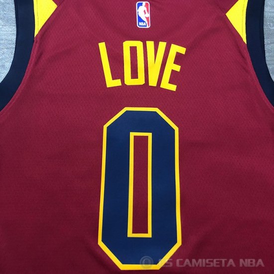 Camiseta Kevin Love NO 0 Cleveland Cavaliers Icon 2018 Rojo - Haga un click en la imagen para cerrar