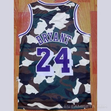 Camiseta Kobe Bryant #24 Los Angeles Lakers Camuflaje