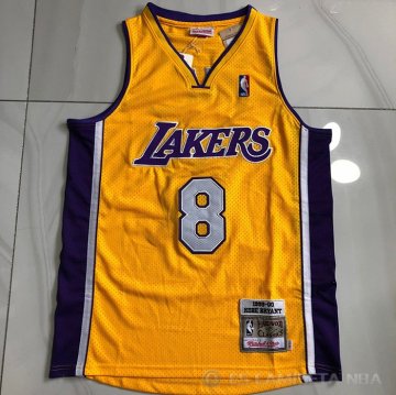 Camiseta Kobe Bryant #8 Los Angeles Lakers Mitchell & Ness 1999-00 Amarillo