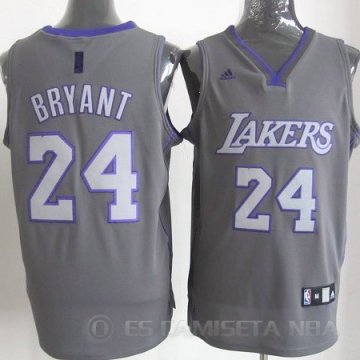 Camiseta Kobe Bryant #24 Los Angeles Lakers Gris