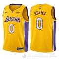 Camiseta Kyle Kuzma #0 Los Angeles Lakers Nino Icon 2017-18 Oro