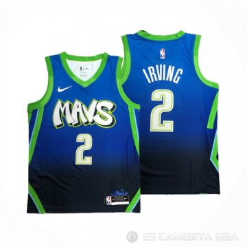 Camiseta Kyrie Irving #2 Dallas Mavericks Ciudad Azul