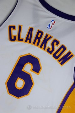 Camiseta Clarkson #6 Los Angeles Lakers Blanco