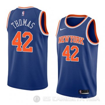 Camiseta Lance Thomas #42 New York Knicks Icon 2018 Azul