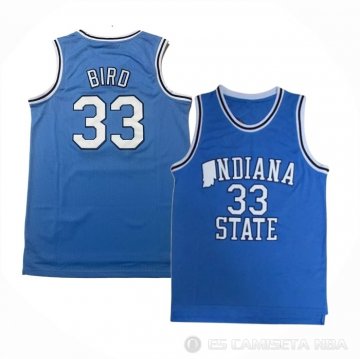 Camiseta Larry Bird #33 Boston Celtics Retro Azul