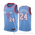Camiseta Lauri Markkanen #24 Chicago Bulls Ciudad Azul
