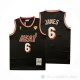 Camiseta LeBron James #6 Miami Heat Mitchell & Ness 2010-11 Negro