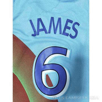 Camiseta Lebron James NO 6 Tune Squad Azul
