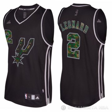 Camiseta Leonard #2 San Antonio Spurs Camuflaje Moda