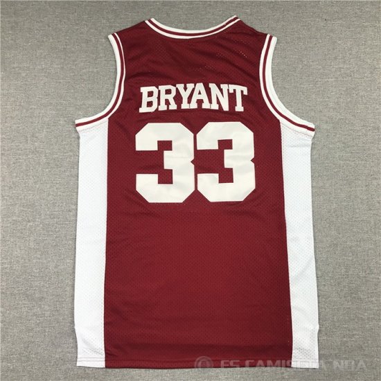 Camiseta Lower Merion Kobe Bryant NO 33 Rojo - Haga un click en la imagen para cerrar