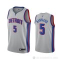 Camiseta Luke Kennard #5 Detroit Pistons Statement 2020-21 Gris