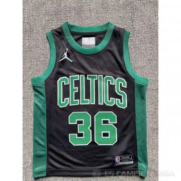 Camiseta Marcus Smart #36 Boston Celtics Nino Statement Negro