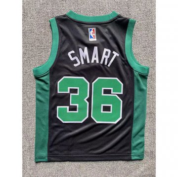 Camiseta Marcus Smart #36 Boston Celtics Nino Statement Negro
