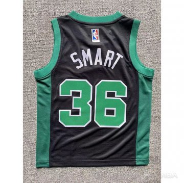 Camiseta Marcus Smart #36 Boston Celtics Nino Statement Negro