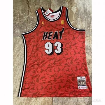 Camiseta Miami Heat Bape #93 Mitchell & Ness Rojo