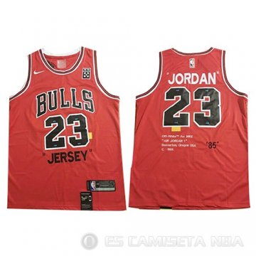 Camiseta Michael Jordan #23 Chicago Bulls Retro 1985 Rojo