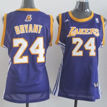 Camiseta Bryant #24 Los Angeles Lakers Mujer Purpura