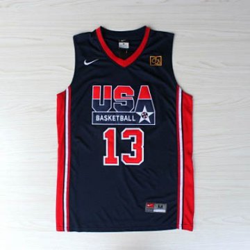 Camiseta Mullin #13 USA 1992 Negro