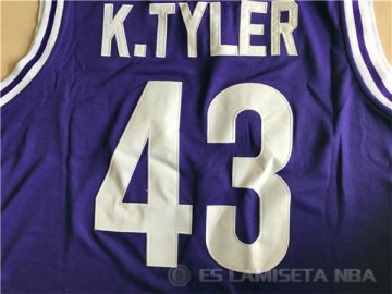 Camiseta NCAA K.Tyler #43 Huskies Violeta