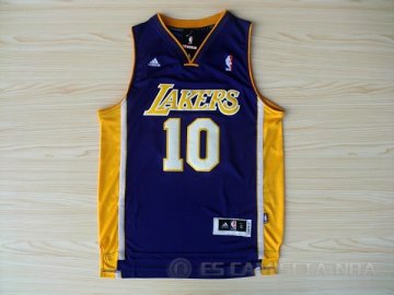 Camiseta Nash #10 Los Angeles Lakers Violeta
