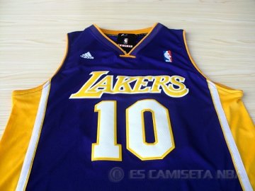 Camiseta Nash #10 Los Angeles Lakers Violeta