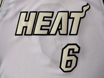 Camiseta James #6 Heats 2012 Navidad Blanco