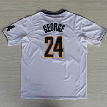 Camiseta George #24 Pacers 2013 Navidad Blanco
