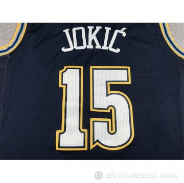 Camiseta Nikola Jokic #15 Denver Nuggets Ciudad 2021-22 Azul