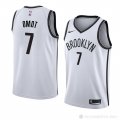 Camiseta Nuni Omot #7 Brooklyn Nets Association 2018 Blanco