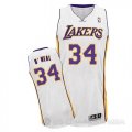 Camiseta O neal #34 Los Angeles Lakers Blanco Rev30