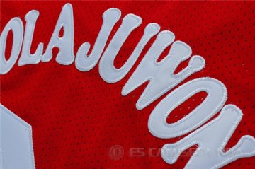 Camiseta Olajuwon #34 Houston Rockets Rojo