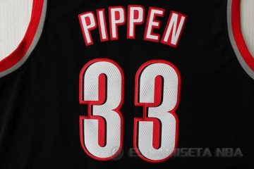 Camiseta Pippen #33 Portland Trail Blazers Negro