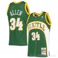 Camiseta Ray Allen #34 Seattle SuperSonics Mitchell & Ness 2006-07 Verde