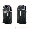 Camiseta Reggie Jackson #1 Los Angeles Clippers Ciudad 2022-23 Negro