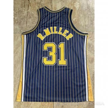 Camiseta Reggie R.Miller NO 31 Indiana Pacers Mitchell & Ness1994-95 Azul