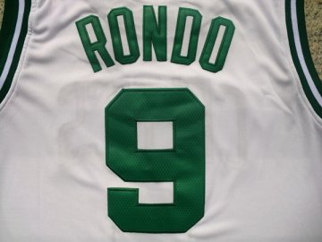 Camiseta Rondo #9 Boston Celtics Blanco
