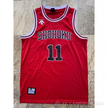 Camiseta Rukawa Kaede NO 11 Shohoku Rojo