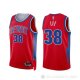 Camiseta Saben Lee NO 38 Detroit Pistons Ciudad 2021-22 Rojo