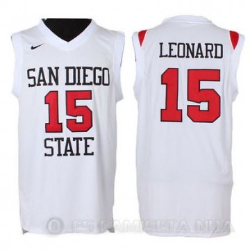 Camiseta San Diego State Leonard #15 NCAA Blanco