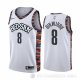 Camiseta Spencer Dinwiddie #8 Brooklyn Nets Ciudad Blanco