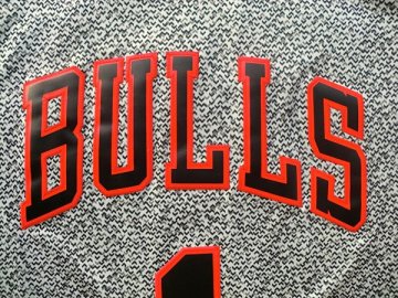 Camiseta Rose #1 Bulls 2013 Moda Estatica Gris