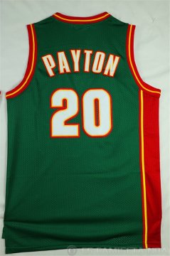 Camiseta Payton Sonics #20 Seattle SuperSonics Verde