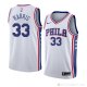 Camiseta Tobias Harris #33 Philadelphia 76ers Association 2018 Blanco