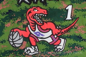 Camiseta Tracy Mcgrady #1 Toronto Raptors Verde